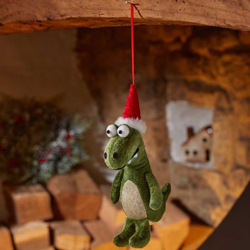 Three Kings Green Festive Dino Pendant (Assorted Designs) image 0