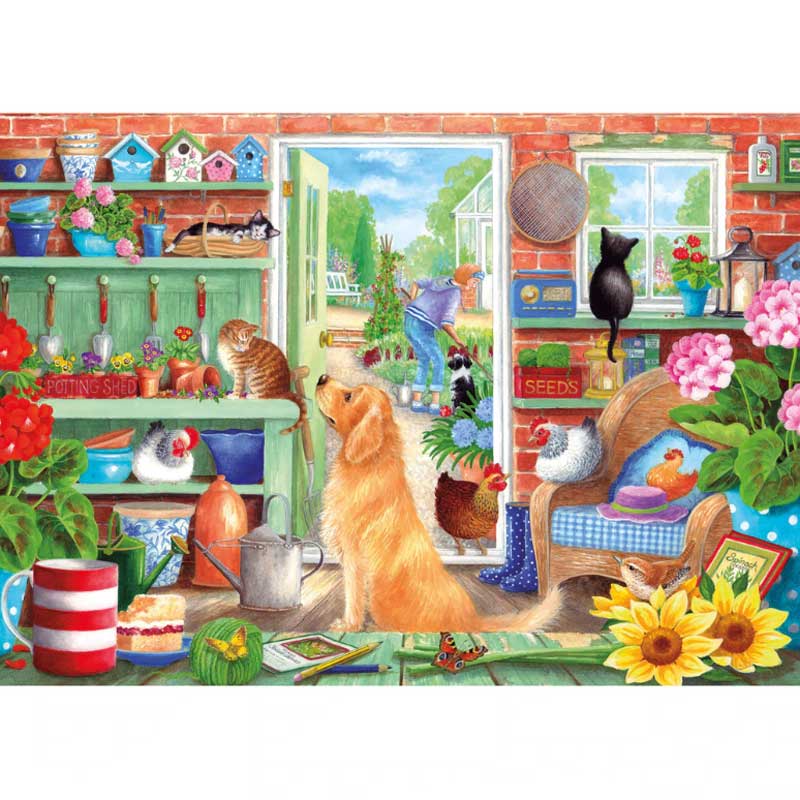 Gibsons The Potting Bench 1000 Piece Jigsaw Puzzle image 0