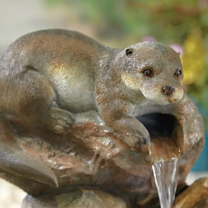 Easy Fountain Otter Pools Water Feature with LED Lights image 3