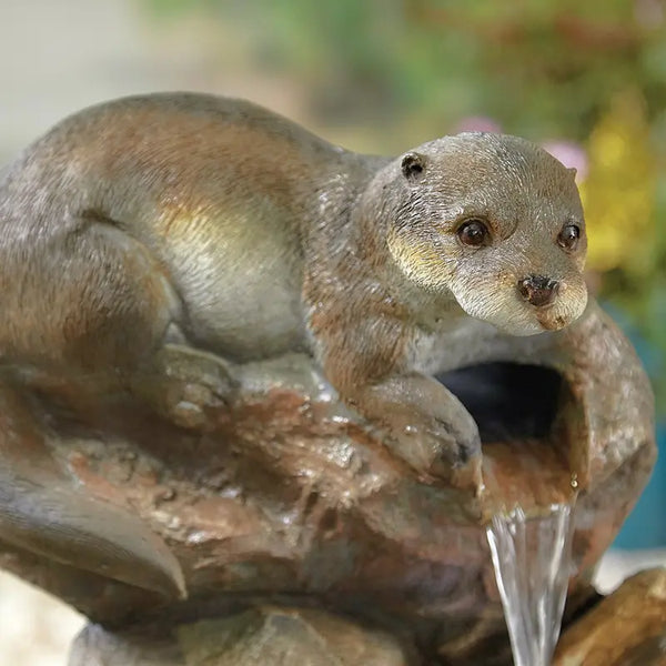 Easy Fountain Otter Pools Water Feature with LED Lights image 3