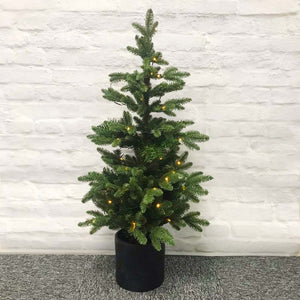 Everlands Battery-Operated Bergen Fir Pre-Lit Christmas Tree - 4ft image 0