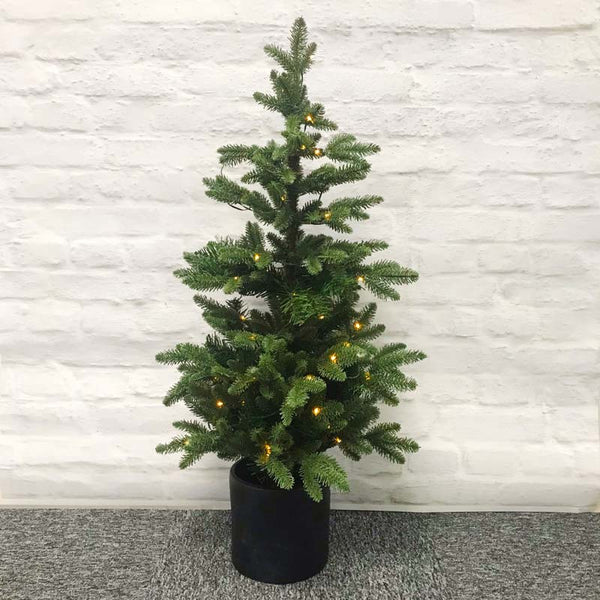 Everlands Battery-Operated Bergen Fir Pre-Lit Christmas Tree - 4ft image 0
