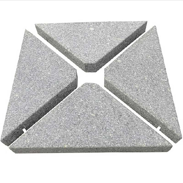 Bramblecrest Lichfield 2.7 x 2.7m Square Cantilever Parasol in Grey with Granite Base &amp; Cover image 4