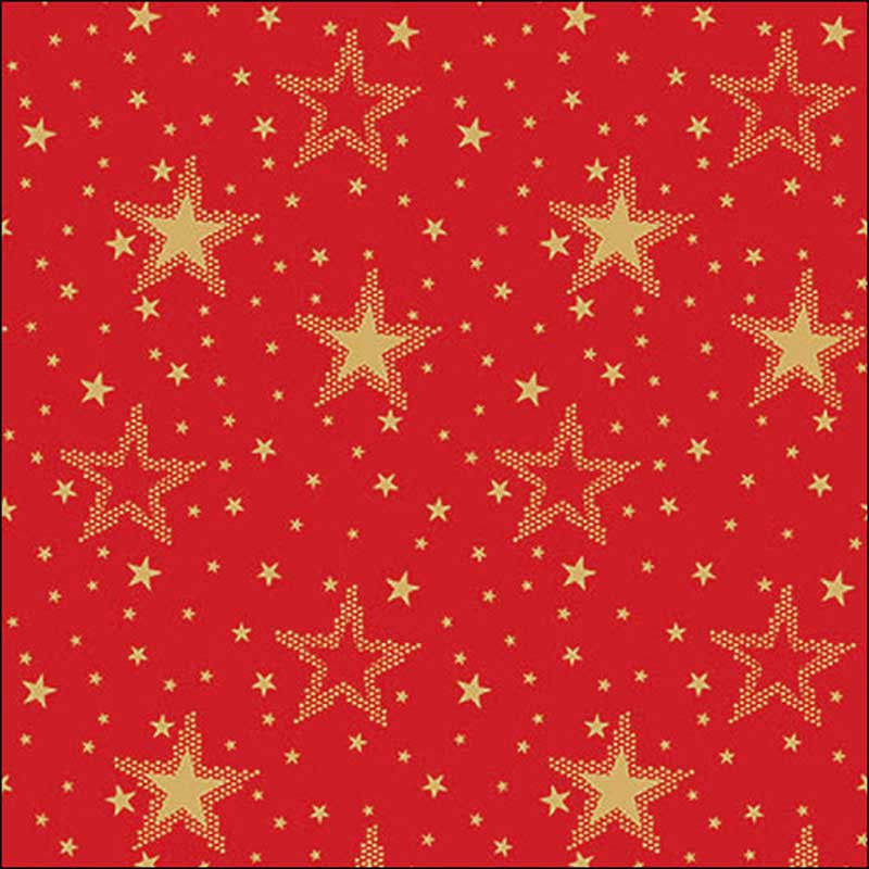 Ambiente Paper Napkins - Gold & Red Night Sky (Pack of 20) image 0