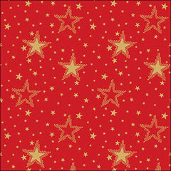 Ambiente Paper Napkins - Gold & Red Night Sky (Pack of 20) image 0