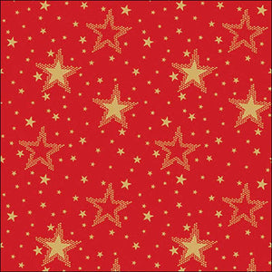 Ambiente Paper Napkins - Gold & Red Night Sky (Pack of 20) image 0