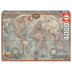 Historical World Map 4,000 Piece Jigsaw Puzzle image 0