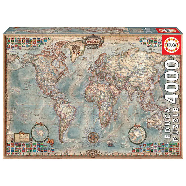 Historical World Map 4,000 Piece Jigsaw Puzzle image 0