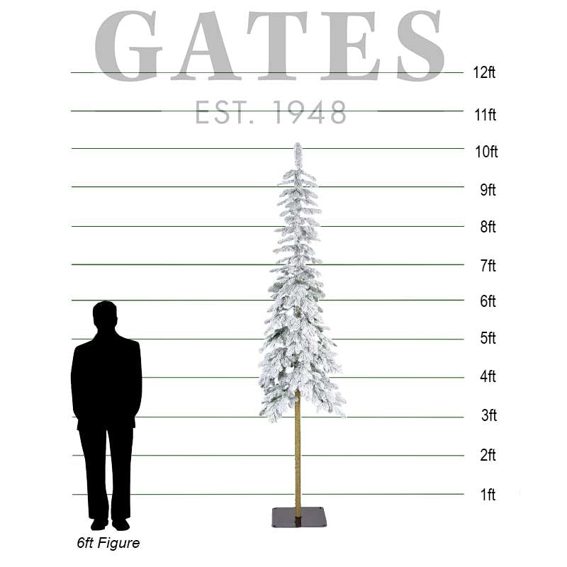 Everlands Alpine Fir Snowy Artificial Christmas Tree - 10ft / 3m image 0