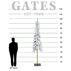 Everlands Alpine Fir Snowy Artificial Christmas Tree - 10ft / 3m image 1