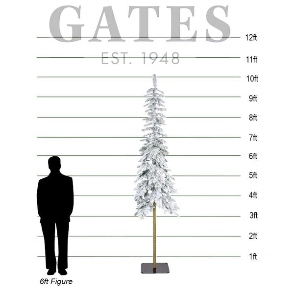 Everlands Alpine Fir Snowy Artificial Christmas Tree - 10ft / 3m image 1