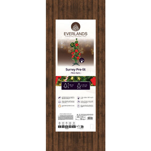 Everlands Fibre Optic Surrey Pre-Lit Christmas Tree - 3ft image 2