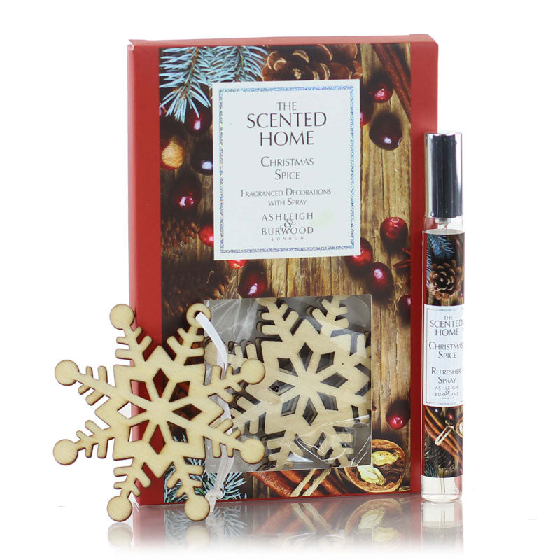The Scented Home Christmas Spice Fragranced Decorations with Spray image 0