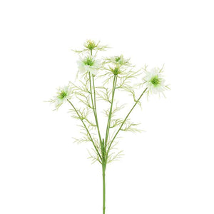 Floralsilk Nigella Love In The Mist Stem (65cm) - White image