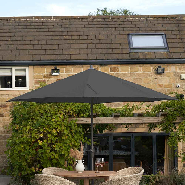 Platinum Riva 3.5m Round Crank Parasol – Anthracite image 1