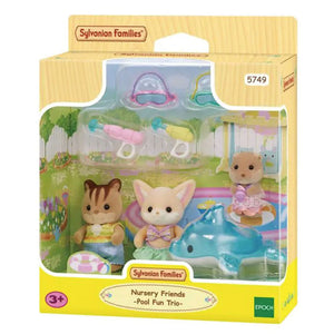 Sylvanian Families 'Nursery Friends Pool Fun Trio' Play Set image 3
