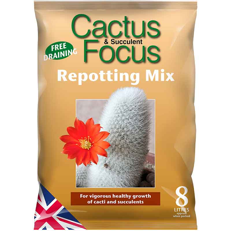 Growth Technology Cactus & Succulent Focus Peat-Free Repotting Mix (8 litres) image 0