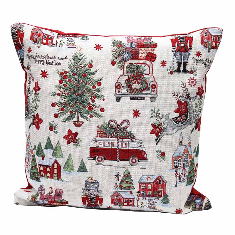 Peggy Wilkins Happy Holidays Cushion image 0