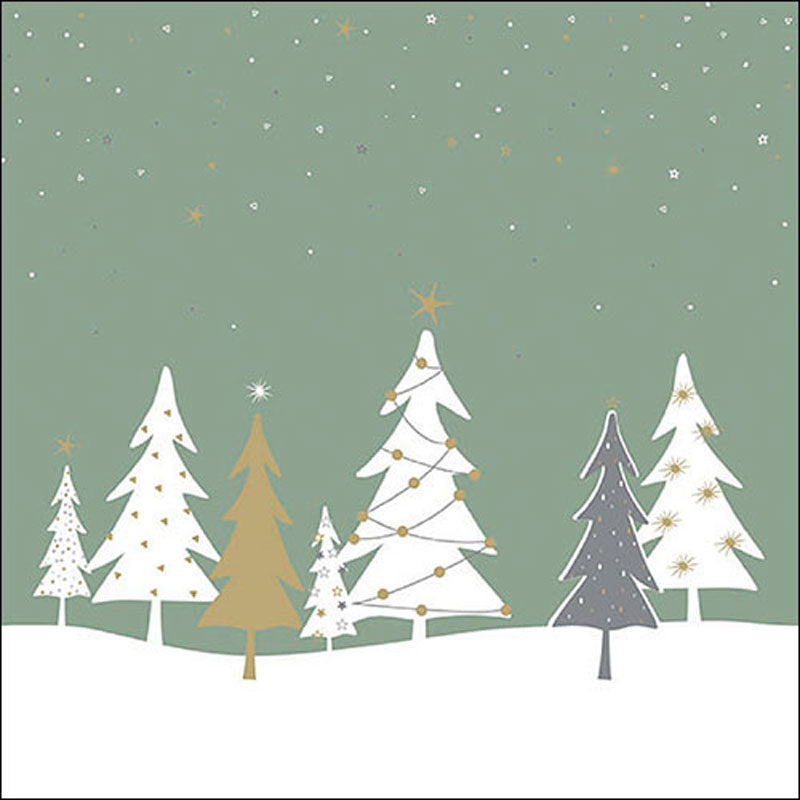 Ambiente Paper Napkins - Midnight Trees (Pack of 20) image 0