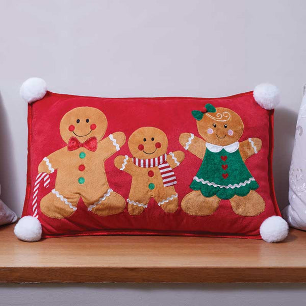 Three Kings Gingerbread Family Cushion image 0