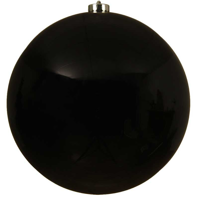 Decoris XL Shatterproof Bauble in Black image 0