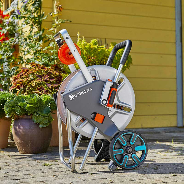 GARDENA CleverRoll Hose Trolley M Easy Metal Set with 25m FLEX Hose image 4