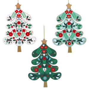 Gisela Graham Alpine Wood Tree (Assorted Designs) image 0
