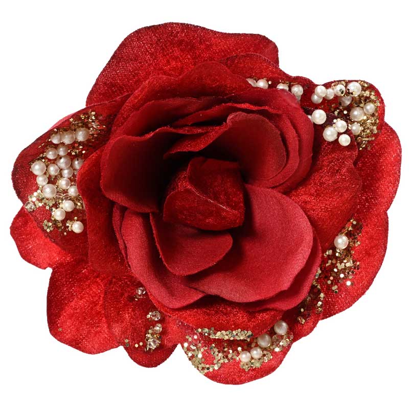 Everlands Christmas Red Rose Clip image 0