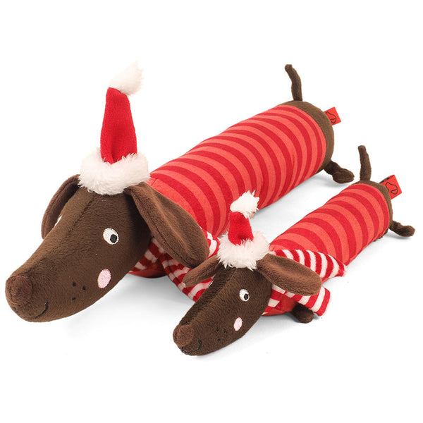 Zoon Festive Frankie Sausage Dog Toy image 1