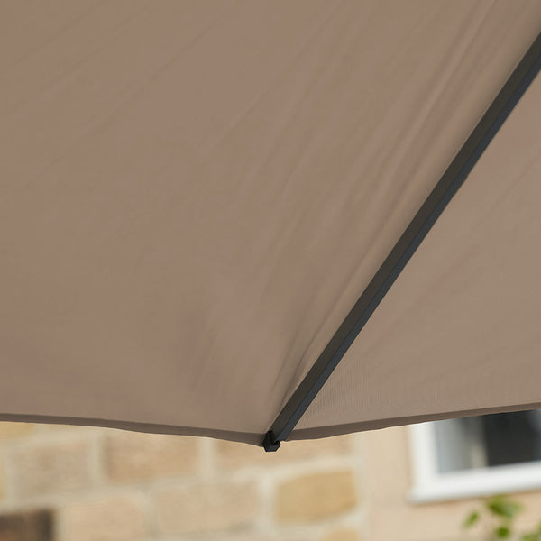 Platinum Riva 3.5m Round Crank Parasol – Taupe image 3