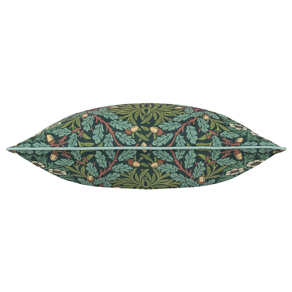 Morris & Co Multi Acorn Piped Outdoor Cushion, 45 x 45cm - Thyme / Forest image 0