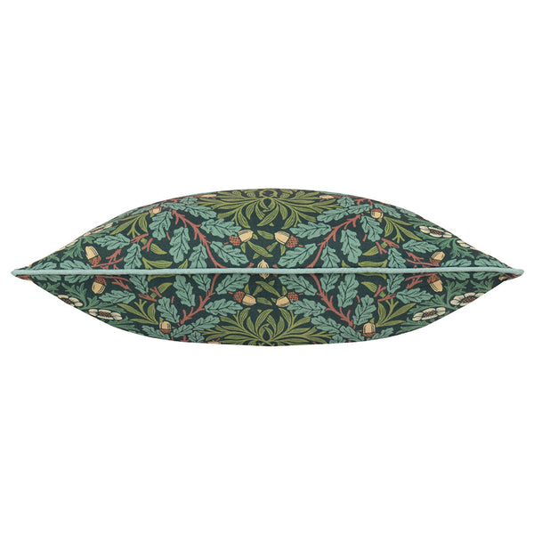 Morris & Co Multi Acorn Piped Outdoor Cushion, 45 x 45cm - Thyme / Forest image 1