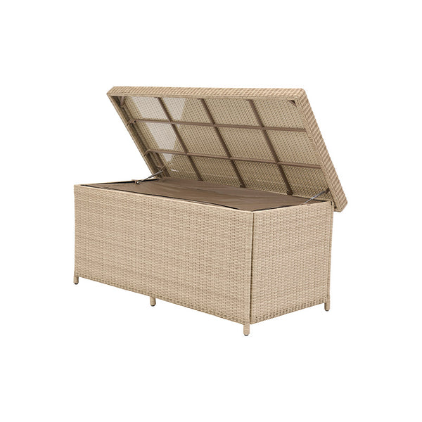Bramblecrest Somerford Cushion Storage Box in Sandstone Rattan with Liner - Large image 2