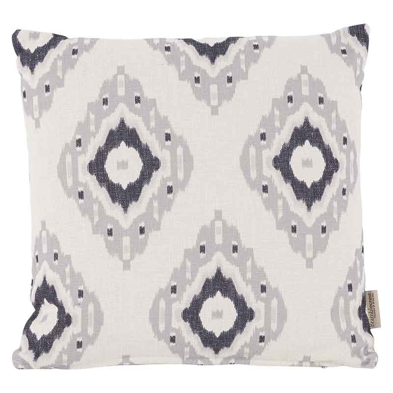 Bramblecrest Square Scatter Cushion, 45 x 45cm - Grey Ikat image 0