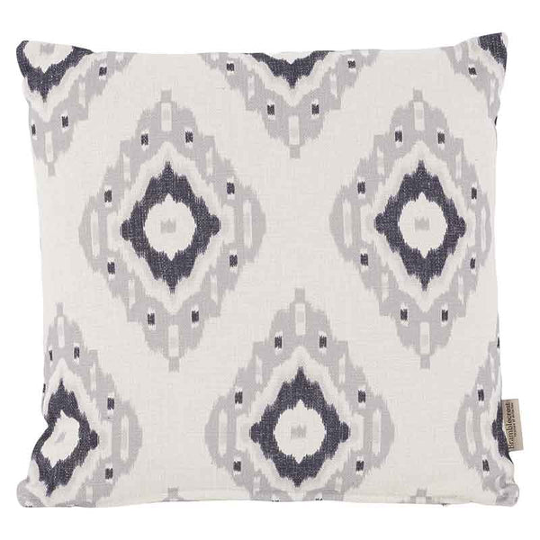 Bramblecrest Square Scatter Cushion, 45 x 45cm - Grey Ikat image 0