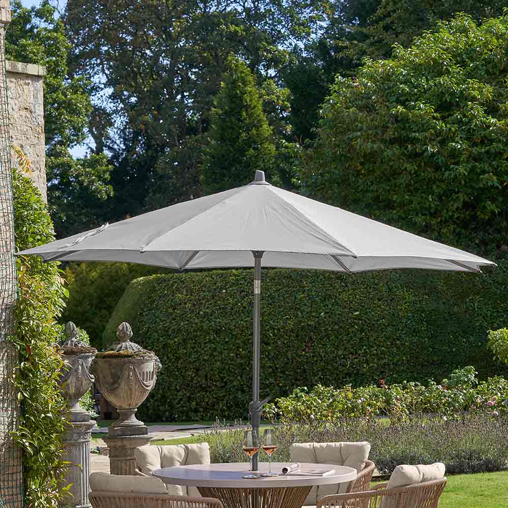 Platinum Riva 3m Round Crank & Tilt Parasol – Luna Grey image 0