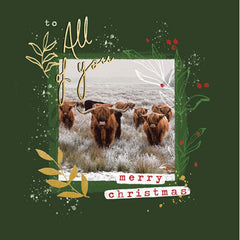 Woodmansterne Winter Herd Christmas Card image 0