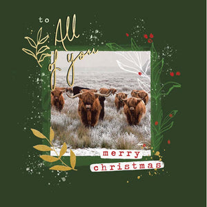 Woodmansterne Winter Herd Christmas Card image 0