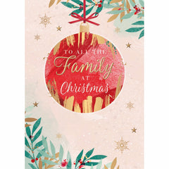 Words N Wishes Hanging Bauble Christmas Card image 0