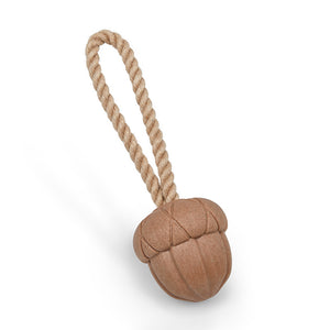 Petface Acorn On A Rope Dog Toy image 0
