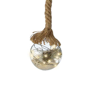 Lumineo Micro LED Hanging Ball with Foliage image 1