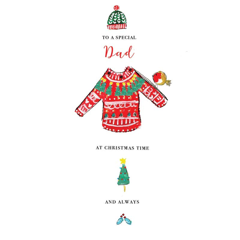 Laura Sherratt Dad Hand Finished Christmas Card image 0