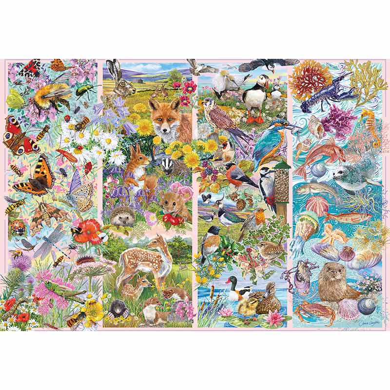 Gibsons Curious Creatures 500 Piece Jigsaw Puzzle image 0