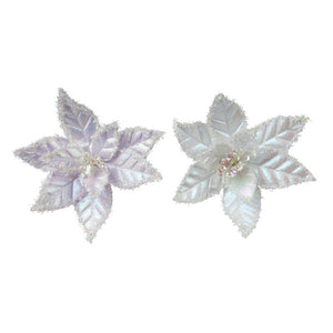 Everlands Polyester Flower Clip with Glitter (Assorted Designs) image 0