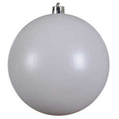 Decoris Large Shatterproof Bauble in Winter White image 0