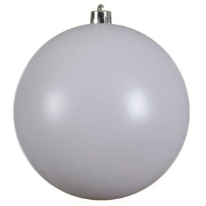 Decoris Large Shatterproof Bauble in Winter White image 0