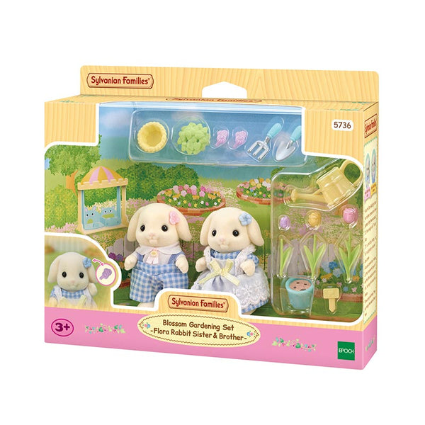 Sylvanian Families 'Blossom Gardening Set - Flora Rabbit Sister & Brother' image 3
