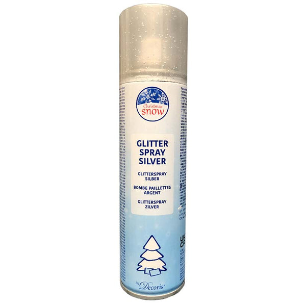 Decoris Silver Glitter Spray image 0