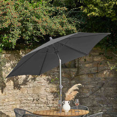 Platinum Riva 2.5m Round Crank & Tilt Parasol - Anthracite image 0
