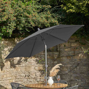 Platinum Riva 2.5m Round Crank & Tilt Parasol - Anthracite image 0